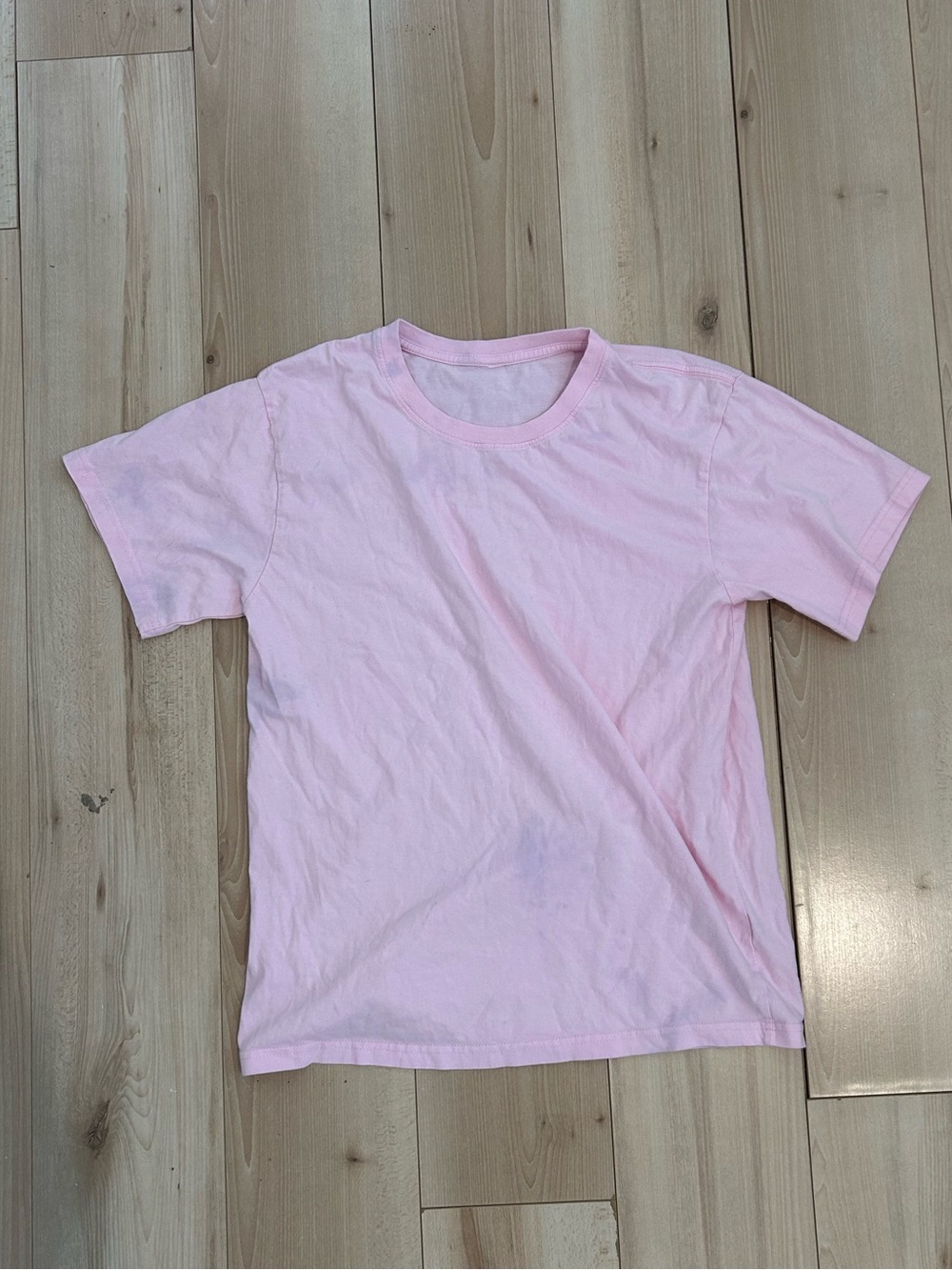 Pink Shirt With Purple Tye Die